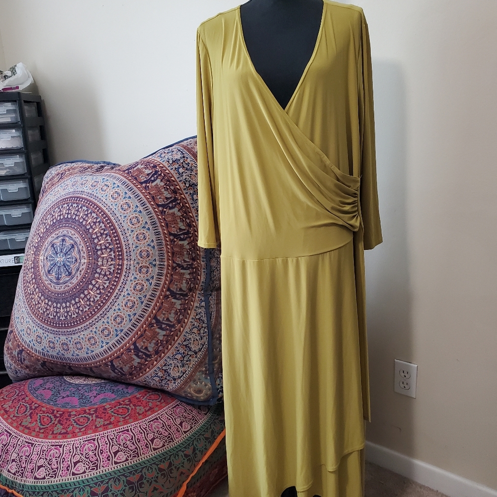 😀 MIDNIGHT VELVET green sexy dress size 3x